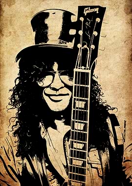 Slash with Gibson Les Paul
