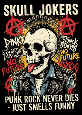 Punk Rock Skull Joker