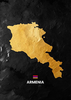 Armenia Map Art