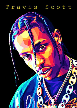 Travis Scott Pop Art Portrait