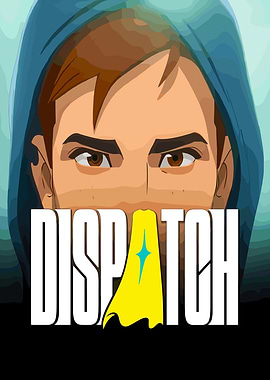 Dispatch Cartoon Character with Hoodie