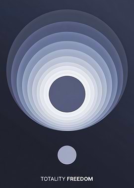 Totality Freedom Abstract Minimalist Art