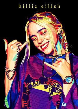Billie Eilish-Pop Art
