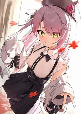 Anime Girl with Lilac Hair