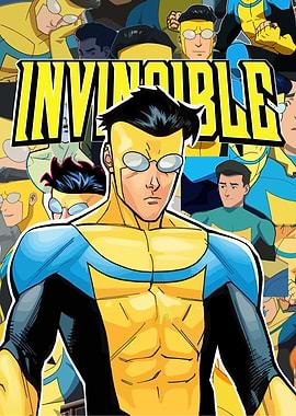 Invincible Comic Book Character Collage