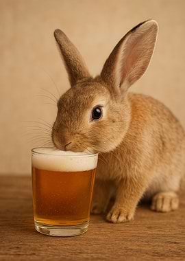 Rabbit with Beer