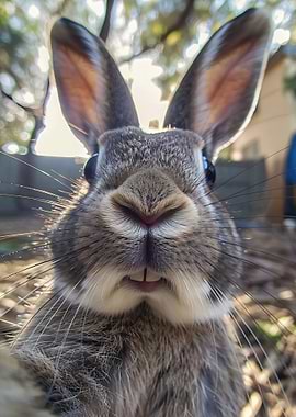 Close-up Rabbit Portrait