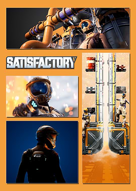 Satisfactory Game Collage