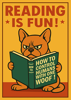 Reading is Fun: Dog with Book