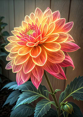 Radiant Dahlia Flower Close-Up