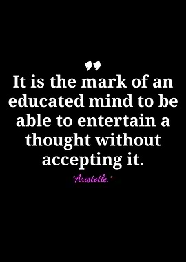 Aristotle Quote: Educated Mind