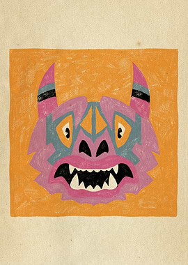 Dancing Diablitos - Monster Face Illustration 7
