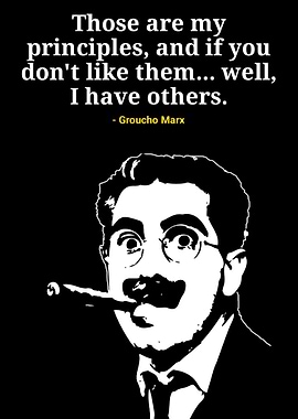Groucho Marx Quote Portrait