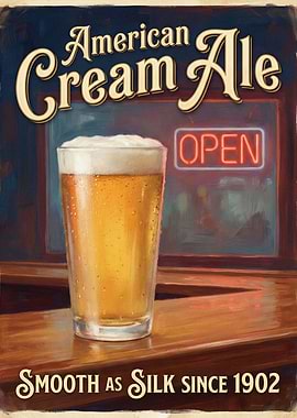 American Cream Ale Vintage Poster