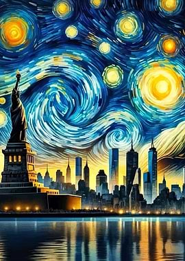 Starry Night New York City