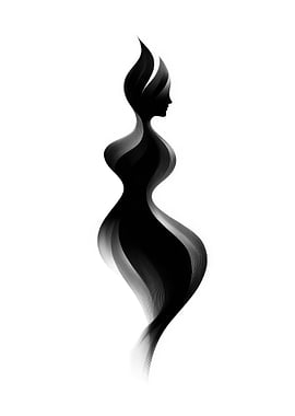 Abstract Woman Silhouette