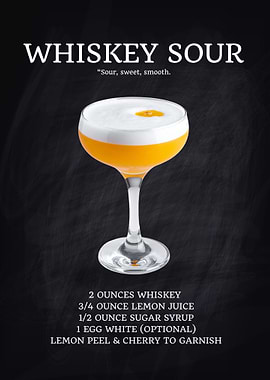 Whiskey Sour Cocktail Recipe