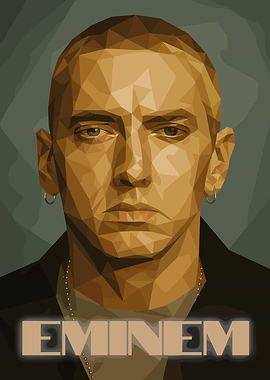Eminem Polygon Portrait