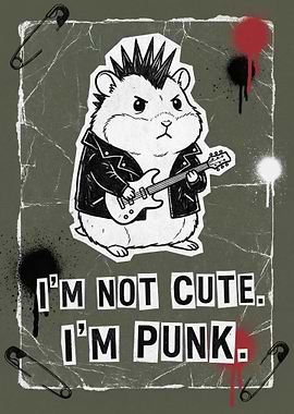 Punk Hamster Rocking Out