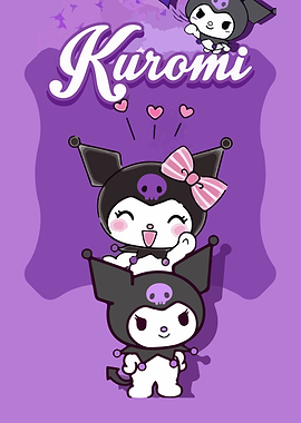 Kuromi cartoon illustration