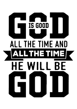 God is Good Typography