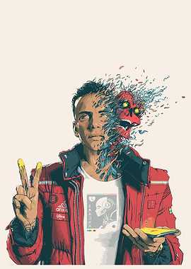 Modern man Transformation Pixel Art