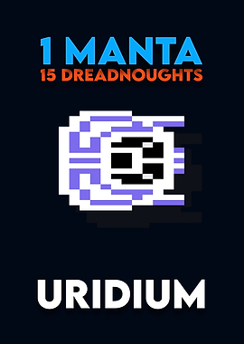 Uridium Game Pixel Art