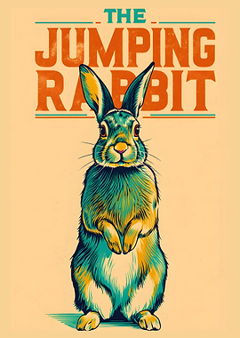 The Jumping Rabbit Illustration