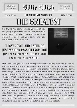 Billie Eilish - The Greatest Lyrics