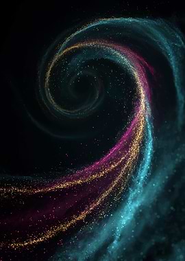 Colorful Spiral Galaxy