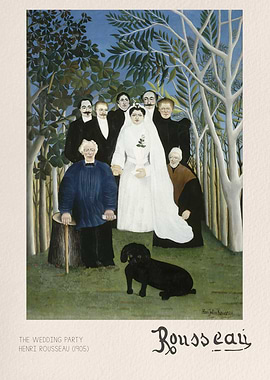 The Wedding Party by Henri Rousseau