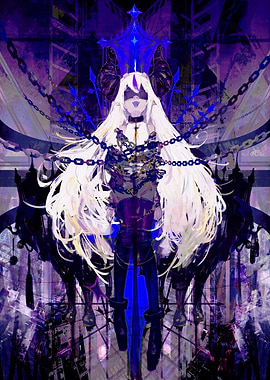 Chained Demon Girl Digital Art