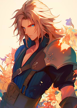 Final Fantasy Warrior with Flowers