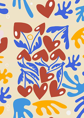 St. Valentines Day - Henri Matisse style