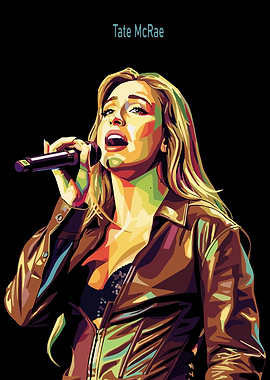 Tate McRae Pop Art Portrait