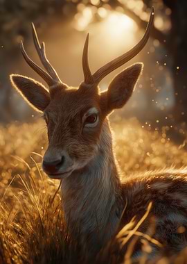 Deer in Golden Light