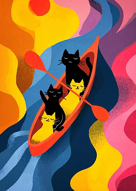 Cats in a Canoe