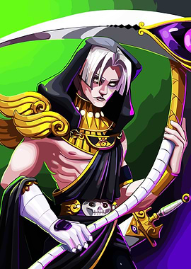 Thanatos from Hades Game Illustration