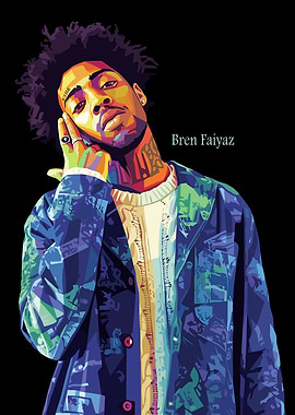 Bren Faiyaz Pop Art Portrait