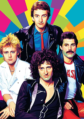 Queen Band Pop Art Portrait