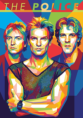 The Police Band Pop Art Portrait