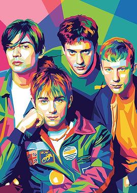 Blur Band Pop Art Portrait