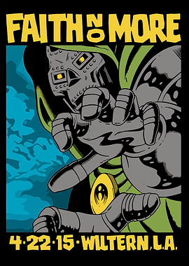 MF Doom - Faith No More Concert Poster