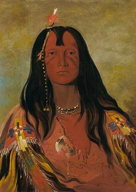 Native American Portrait Painting
