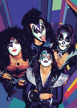 KISS Band Portrait