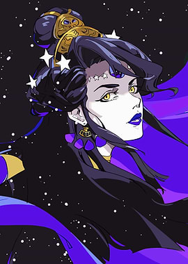 Nyx from Hades game fanart