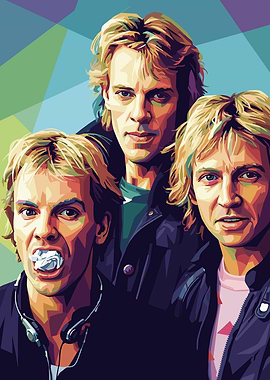 The Police Band Pop Art Portrait