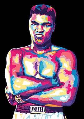 Muhammad Ali Pop Art Portrait