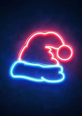 Neon Santa Hat