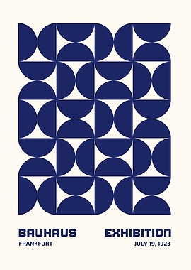 Bauhaus Exhibition Poster, Frankfurt 1923